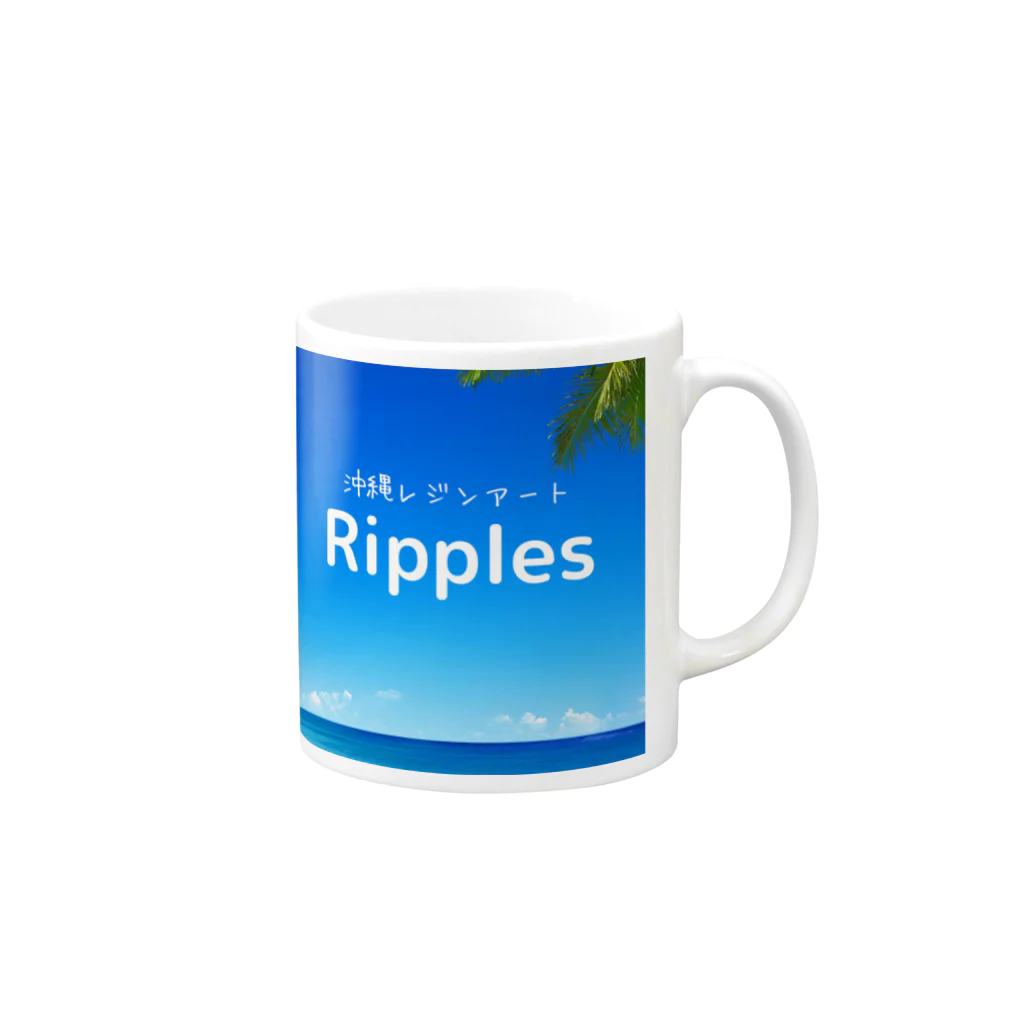 Ripples沖縄レジンアートのRipples沖縄レジンアート Mug :right side of the handle