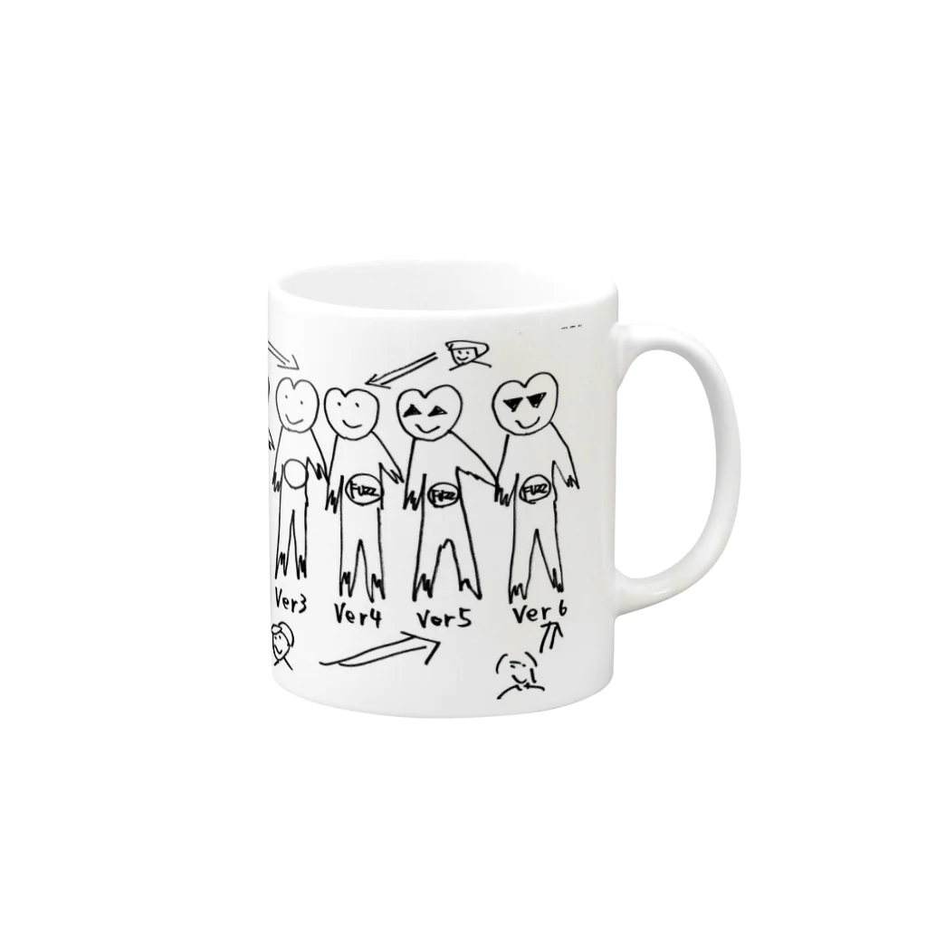 FUZZガエル_botのFUZZガエル subversion Mug :right side of the handle