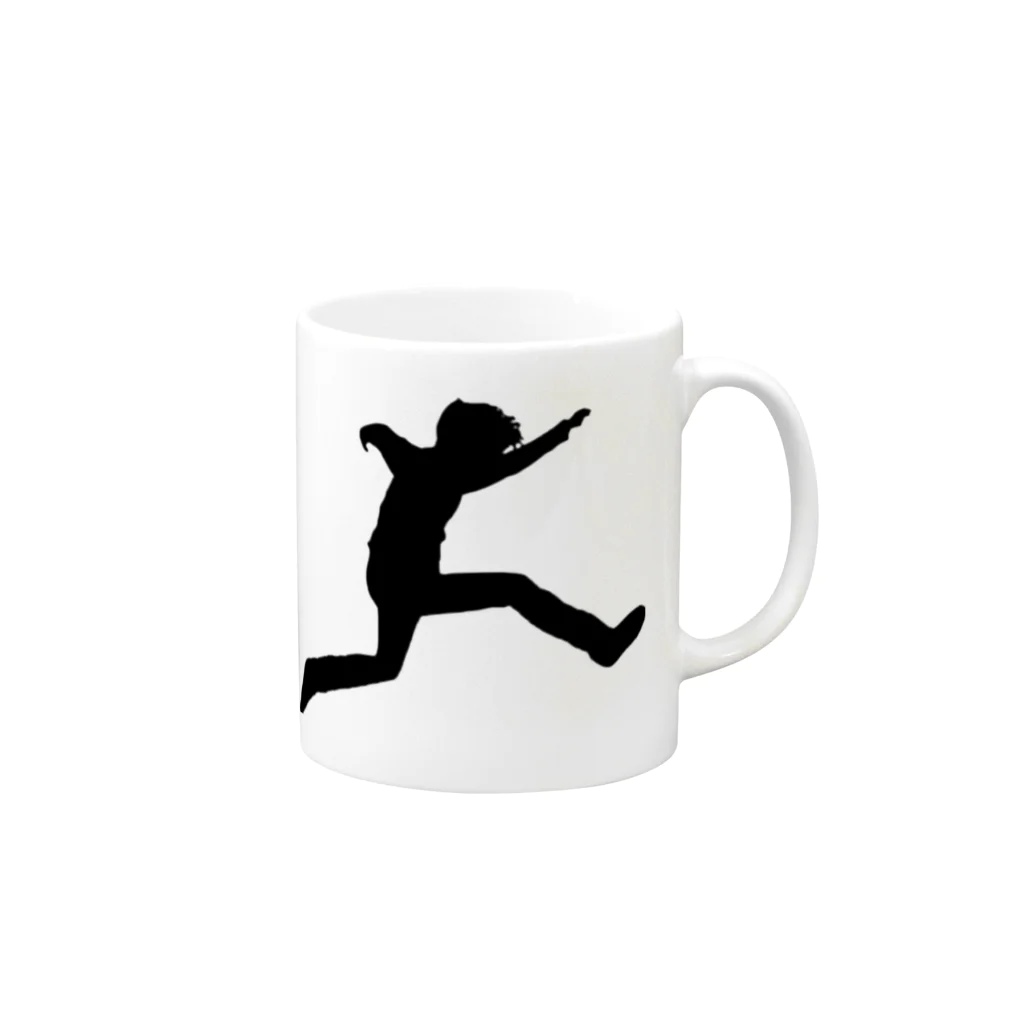 ラッキーウィンのイケイケ Mug :right side of the handle