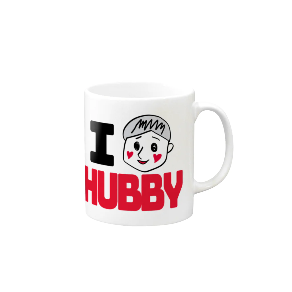 そんな奥さんおらんやろのI am HUBBY(そんな奥さんおらんやろ) Mug :right side of the handle