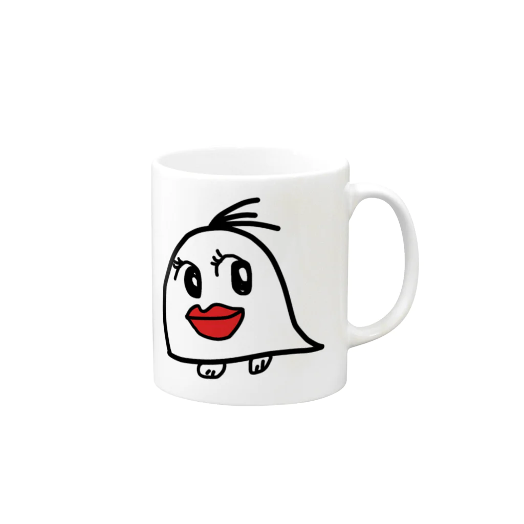 そらんちゅ(宇宙人)のお部屋のあのオバケ Mug :right side of the handle