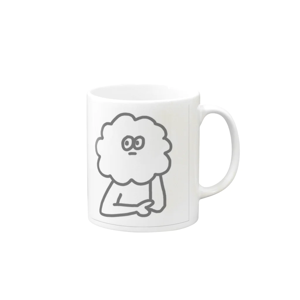 ゆるイラスト【でこや】のランゲルハンス島の住人 Mug :right side of the handle