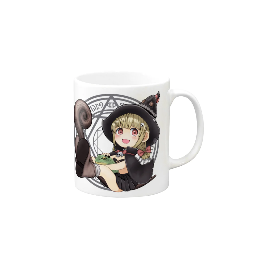 nowsketchのMAJOKKO GAKUEN Mine Mug :right side of the handle