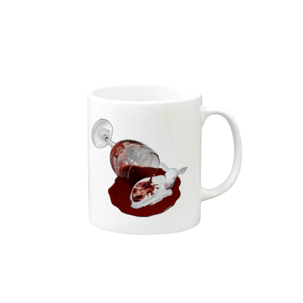  ·̩͙ ₊ ᨦ うるせえだまれ ᨩ ໋₊ ·̩͙の生kill Mug :right side of the handle