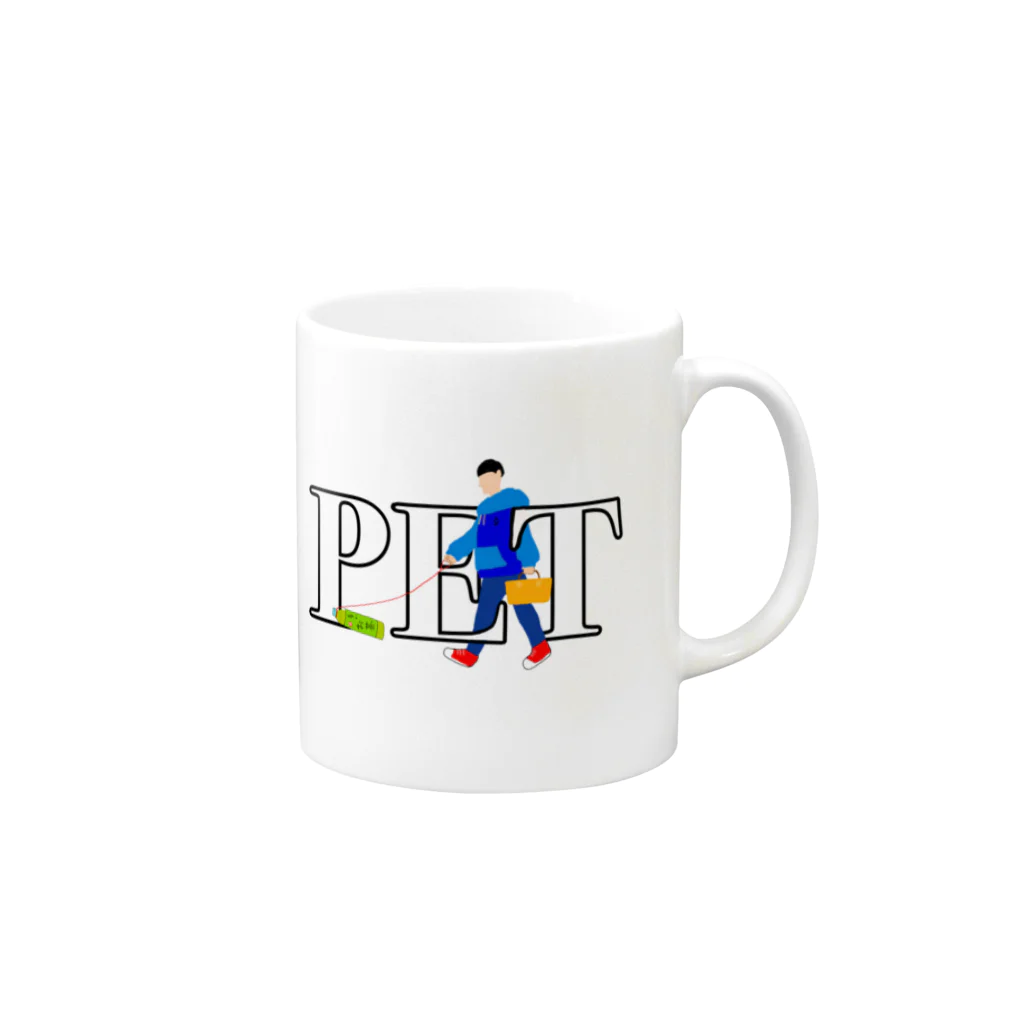 呉福笑店のPET  Mug :right side of the handle