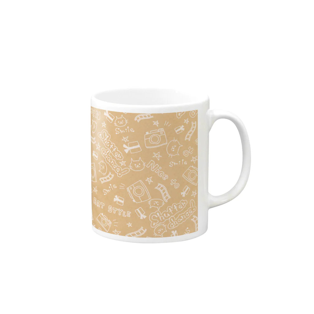 カメラのアートのART STYLE Mug :right side of the handle