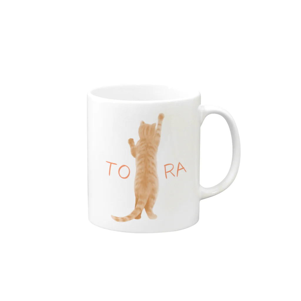 Charamaru MarketのＴＯＲＡ Mug :right side of the handle