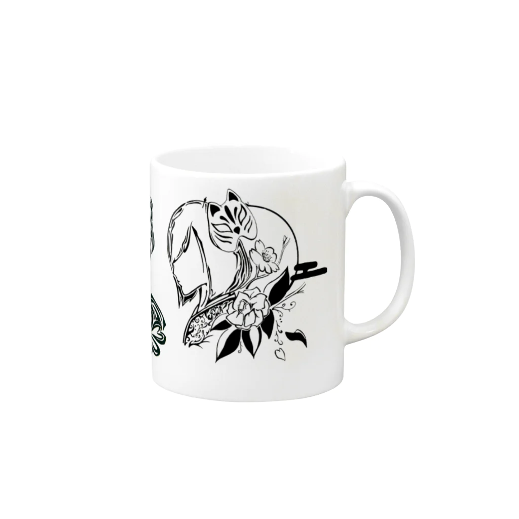 MASAの元カノトライバル Mug :right side of the handle