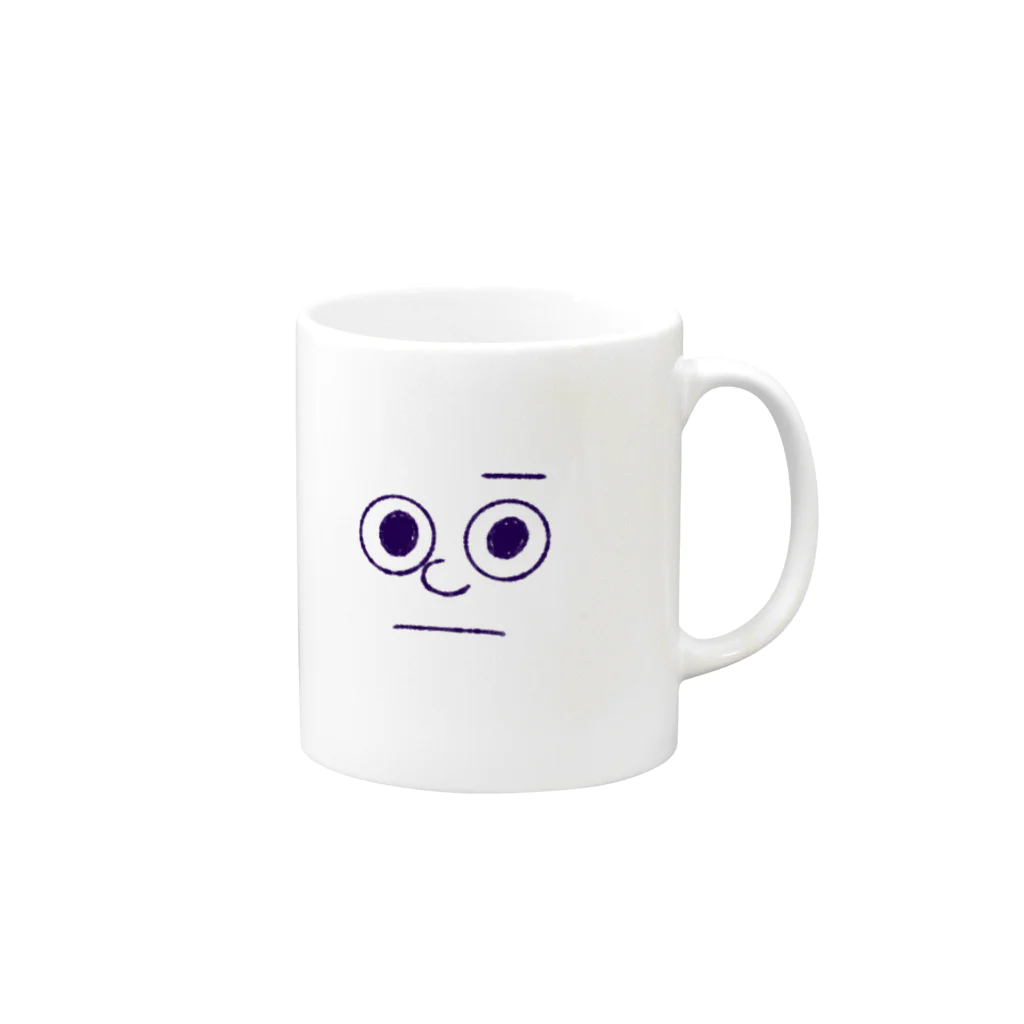 naoko kurodaのじっとみるAくん Mug :right side of the handle