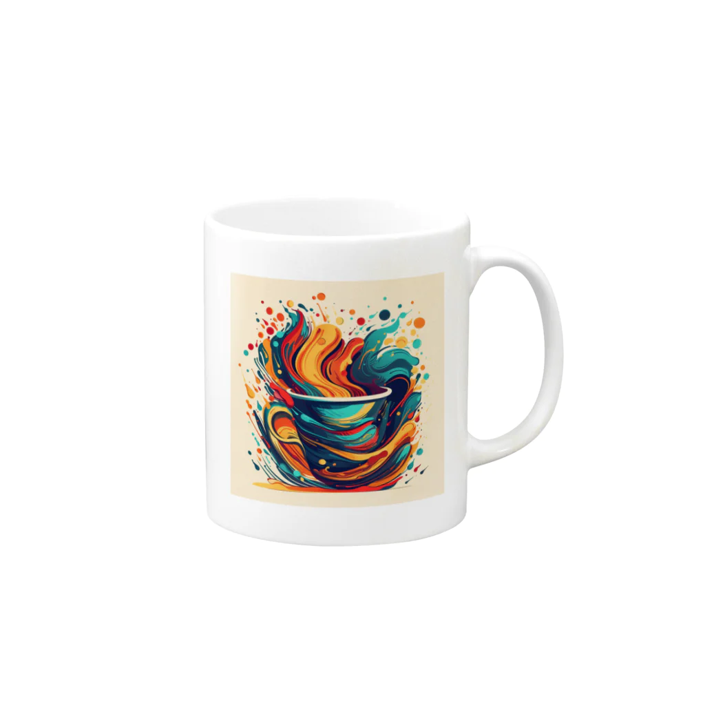 CoffeePixelのPixelBrew Cup D マグカップの取っ手の右面