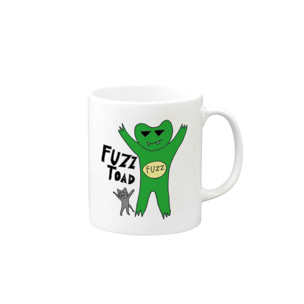 FUZZガエル_botのfuzzガエル2014 マグカップの取っ手の右面