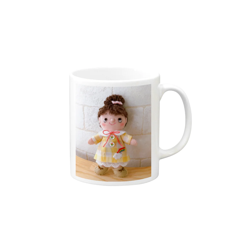 ゆうばあばチャンネルのおひさまちゃん Mug :right side of the handle