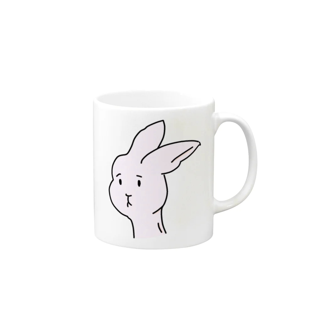 めぃぷるのうさぎ Mug :right side of the handle