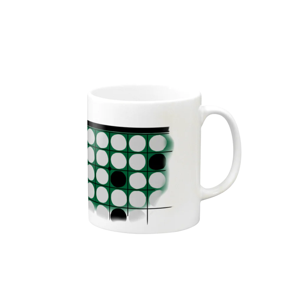 NANN TO NAKU officialの【NANN TO NAKU】わるあがき Mug :right side of the handle