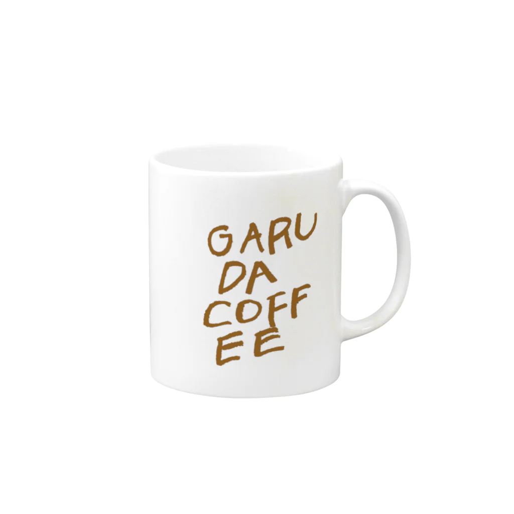 GARUDA COFFEEのGARUDA COFFEEカフェオレロゴシリーズ Mug :right side of the handle