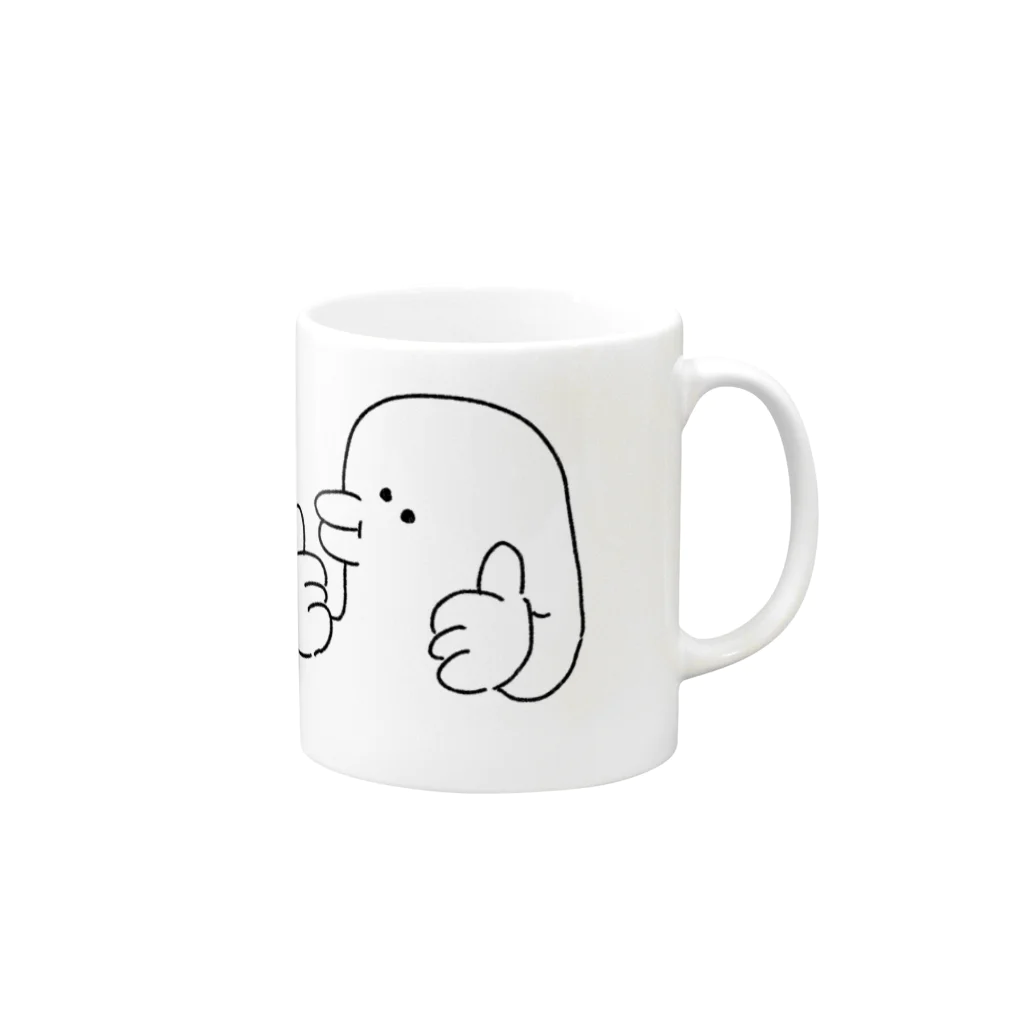 しりえのイェイ Mug :right side of the handle