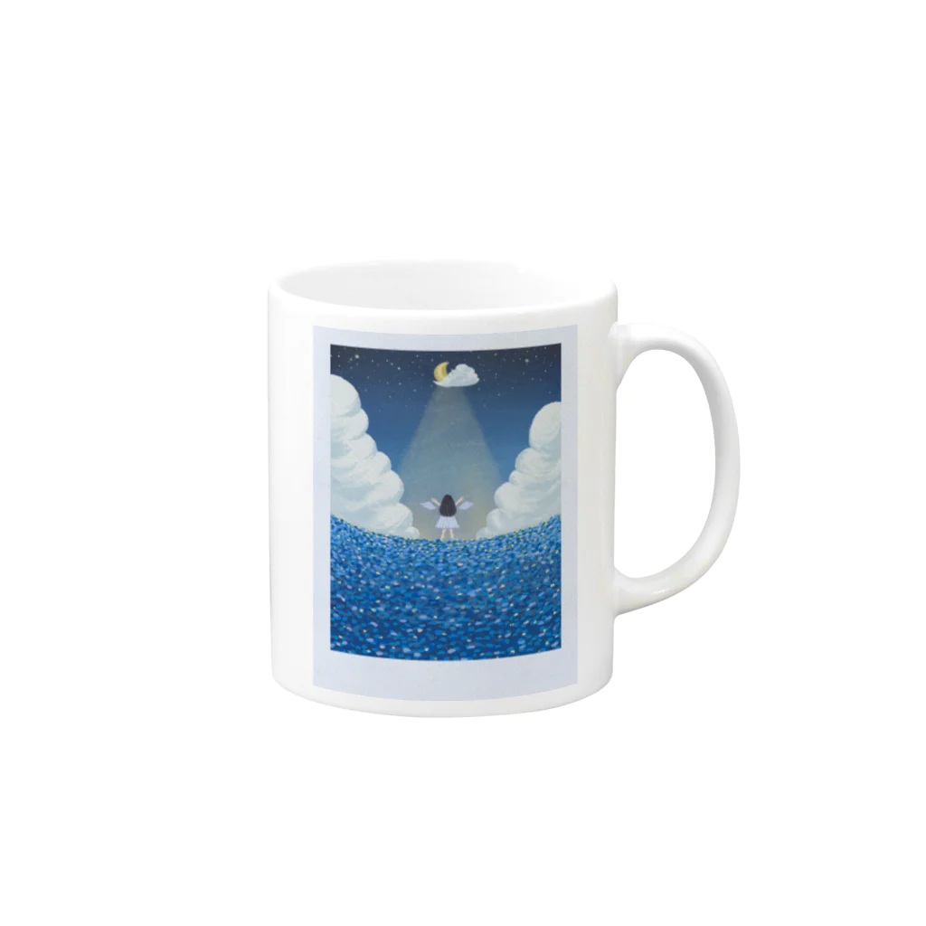 ゆてぃこのkamiki Mug :right side of the handle