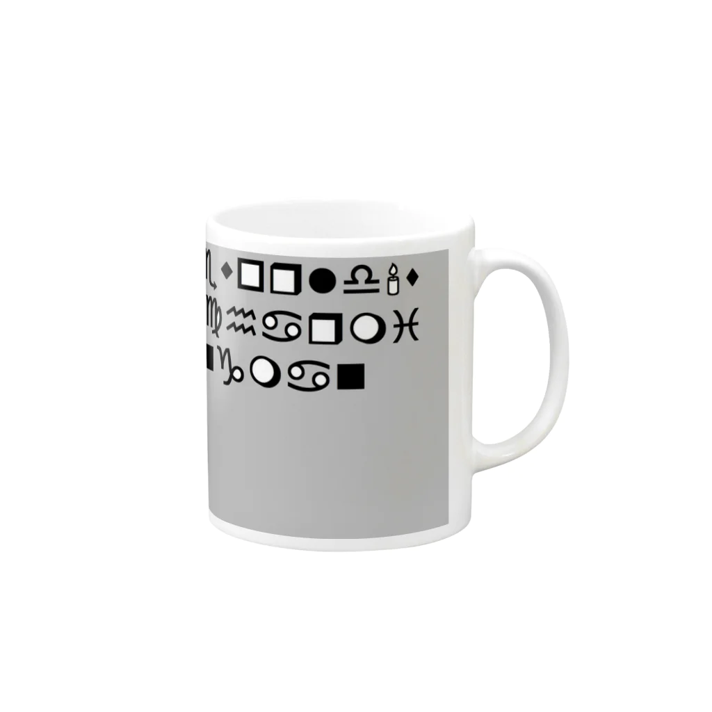 ディーセント・ワーク商店（人間らしい働き甲斐のある仕事）の不思議なデザイン Mug :right side of the handle