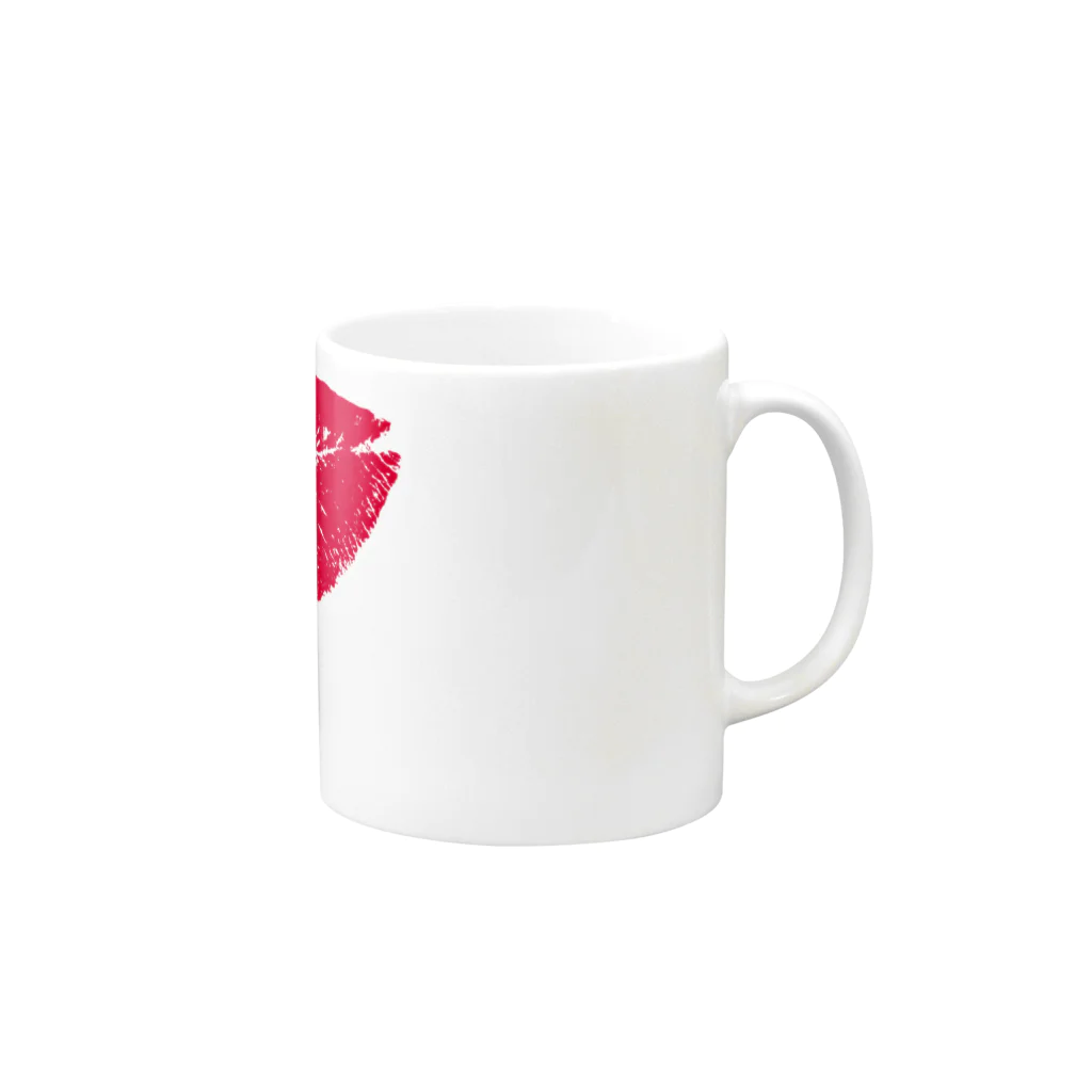 LuLaLysのa Kiss Mug :right side of the handle