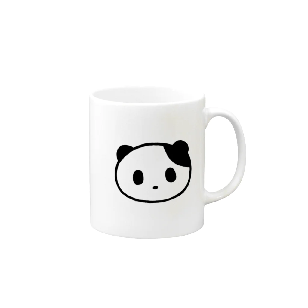 つかだめぐみのキャラクターグッズのパンダのロッティ Mug :right side of the handle