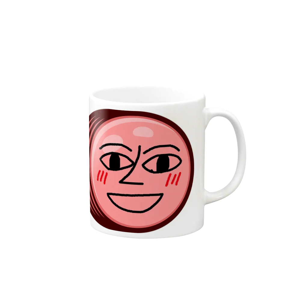 ハムのハムくん Mug :right side of the handle