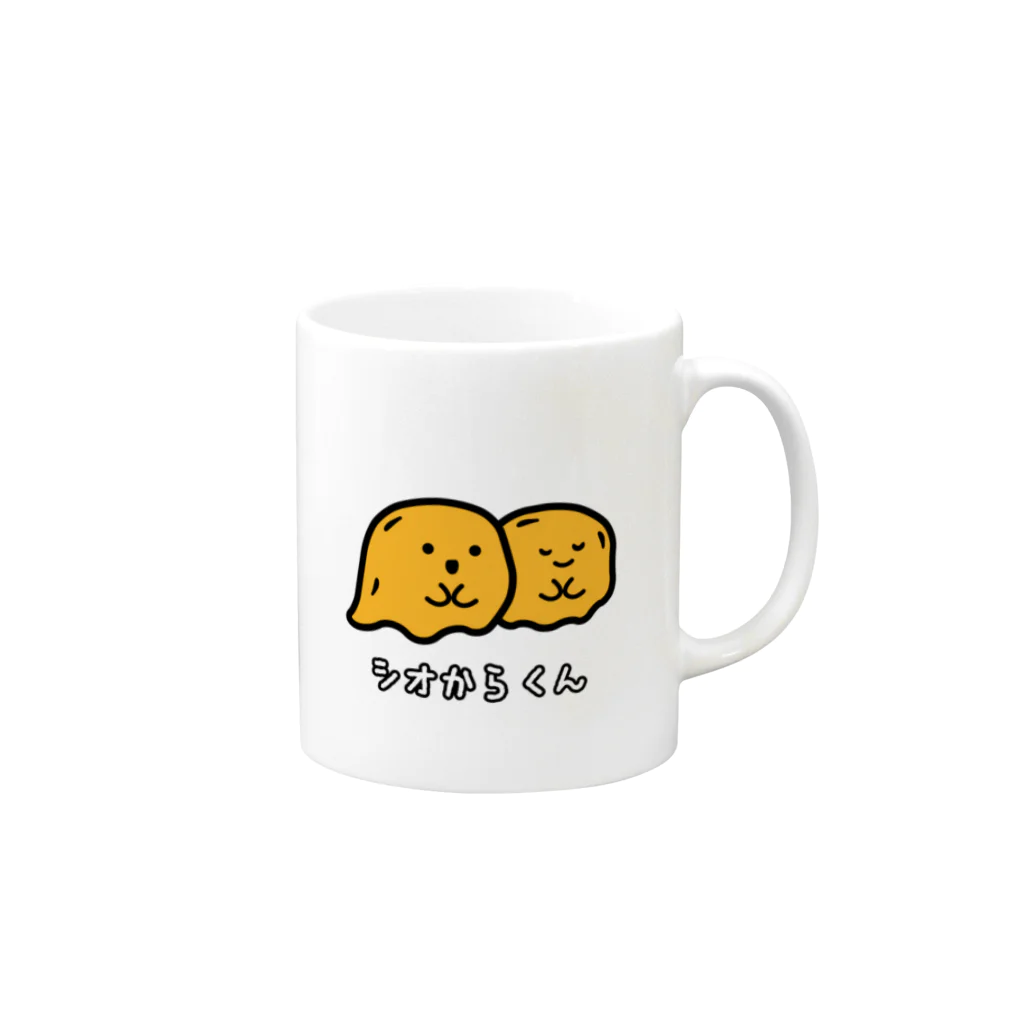 SS SHOP 【SOVL GOODS】のシオからくん Mug :right side of the handle