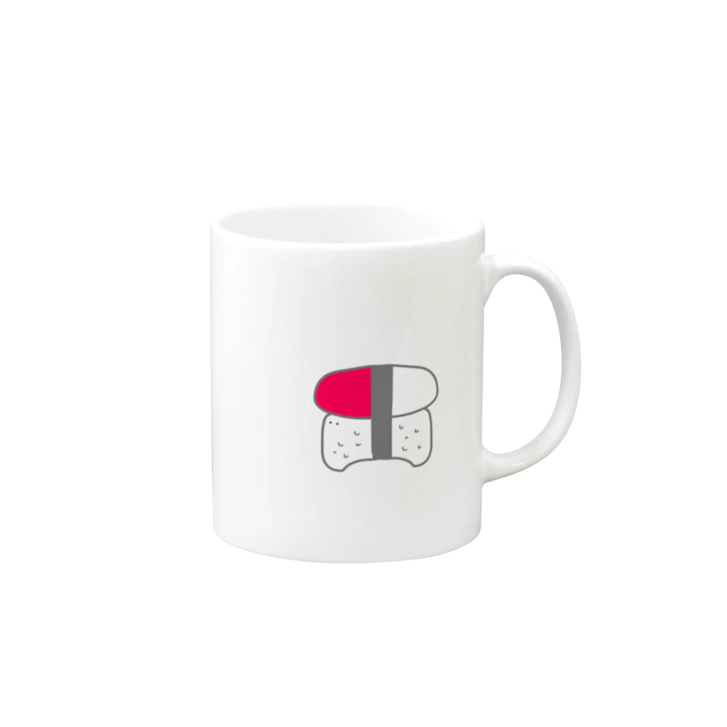 さつきゆらのくしゅし Mug :right side of the handle