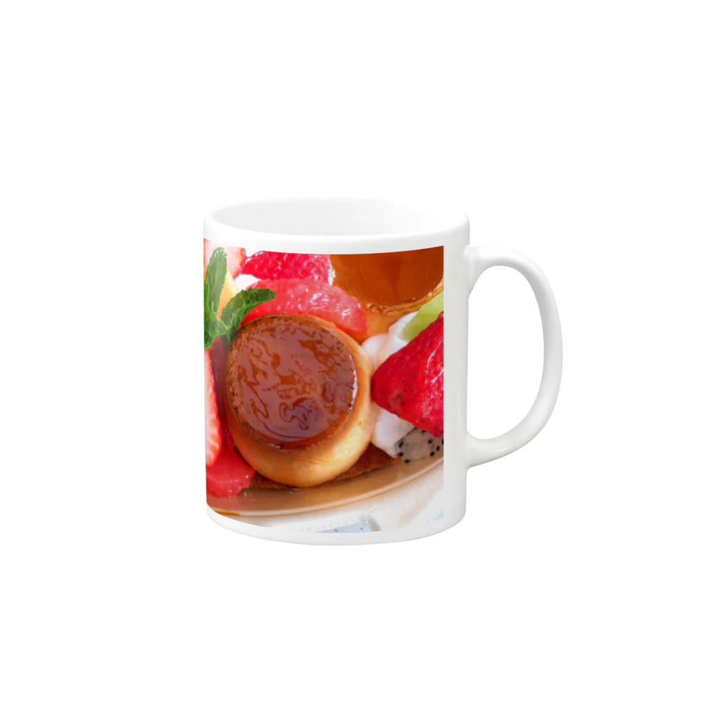 わたなべ菓子店のプリン Mug :right side of the handle