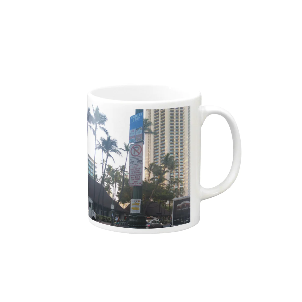 糖尿病予備軍のHAWAII Mug :right side of the handle