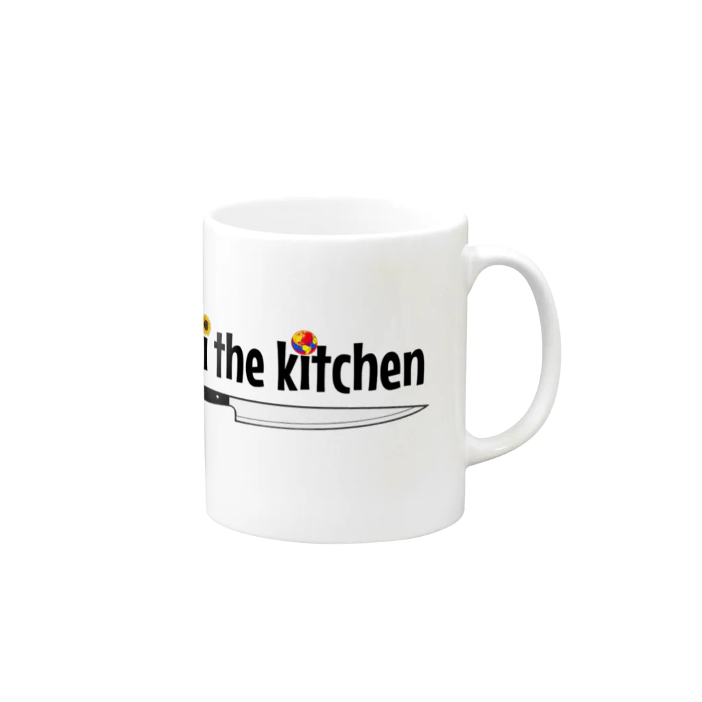 wrap. CollaborationのOki the kitchen Mug :right side of the handle