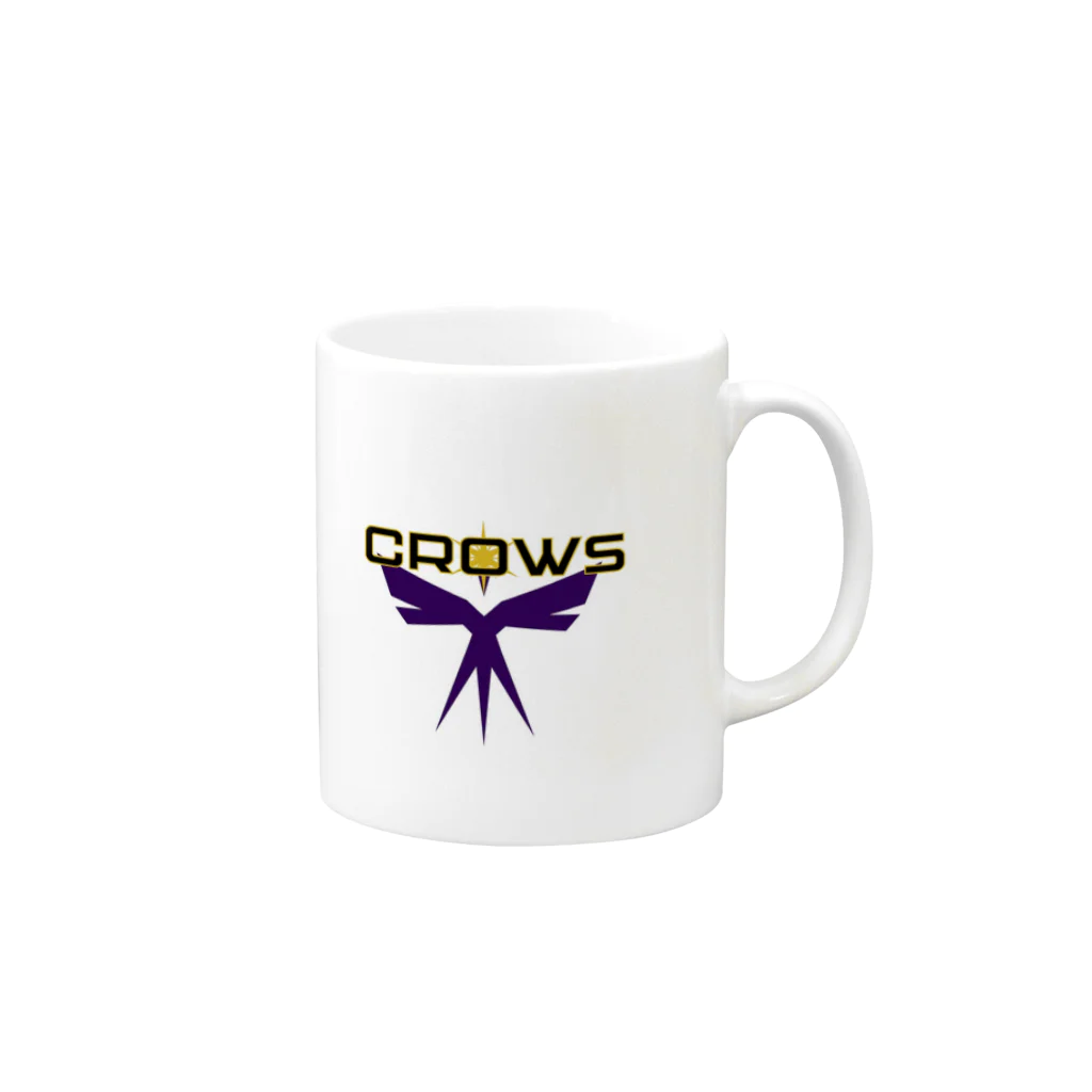 蹴鞠リーグ公式のYATA CROWS マグカップの取っ手の右面