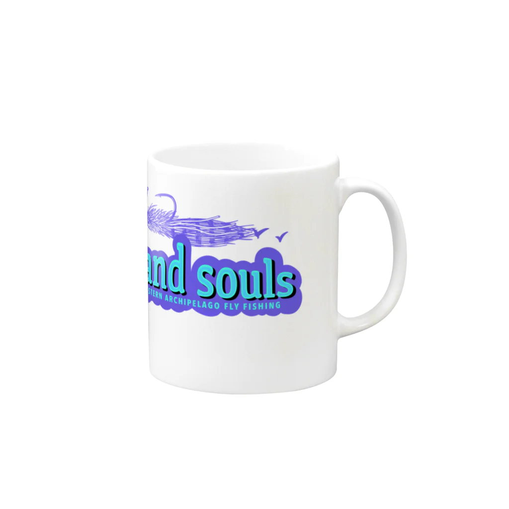 tidepoolのIsland souls design  Mug :right side of the handle