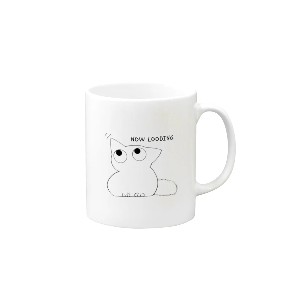 Kiko shopのなうろーでぃんぐ Mug :right side of the handle