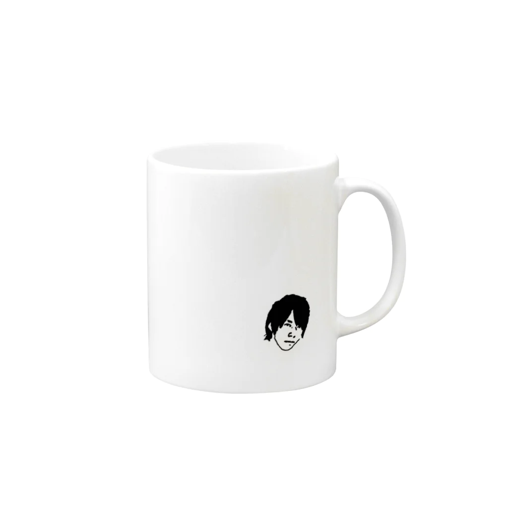 カメレオンのグローバル人材 Mug :right side of the handle