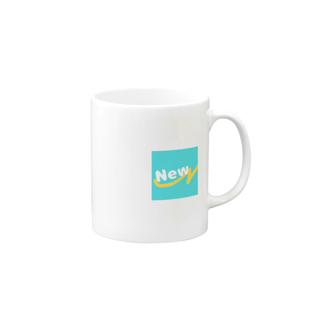 大鷹 ART STUDIO グッズショップのNewロゴファッション Mug :right side of the handle