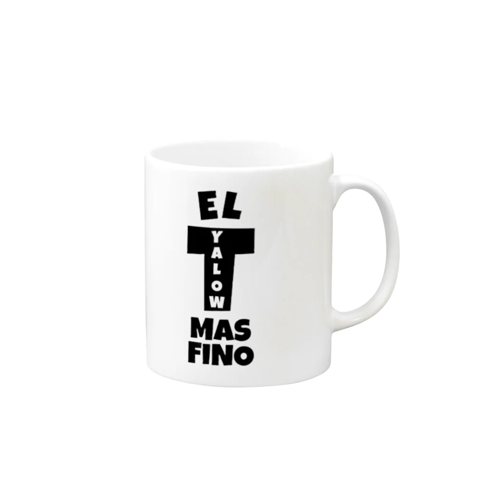 TACOSYALOW248laのEL T YALOW MASFINO Mug :right side of the handle