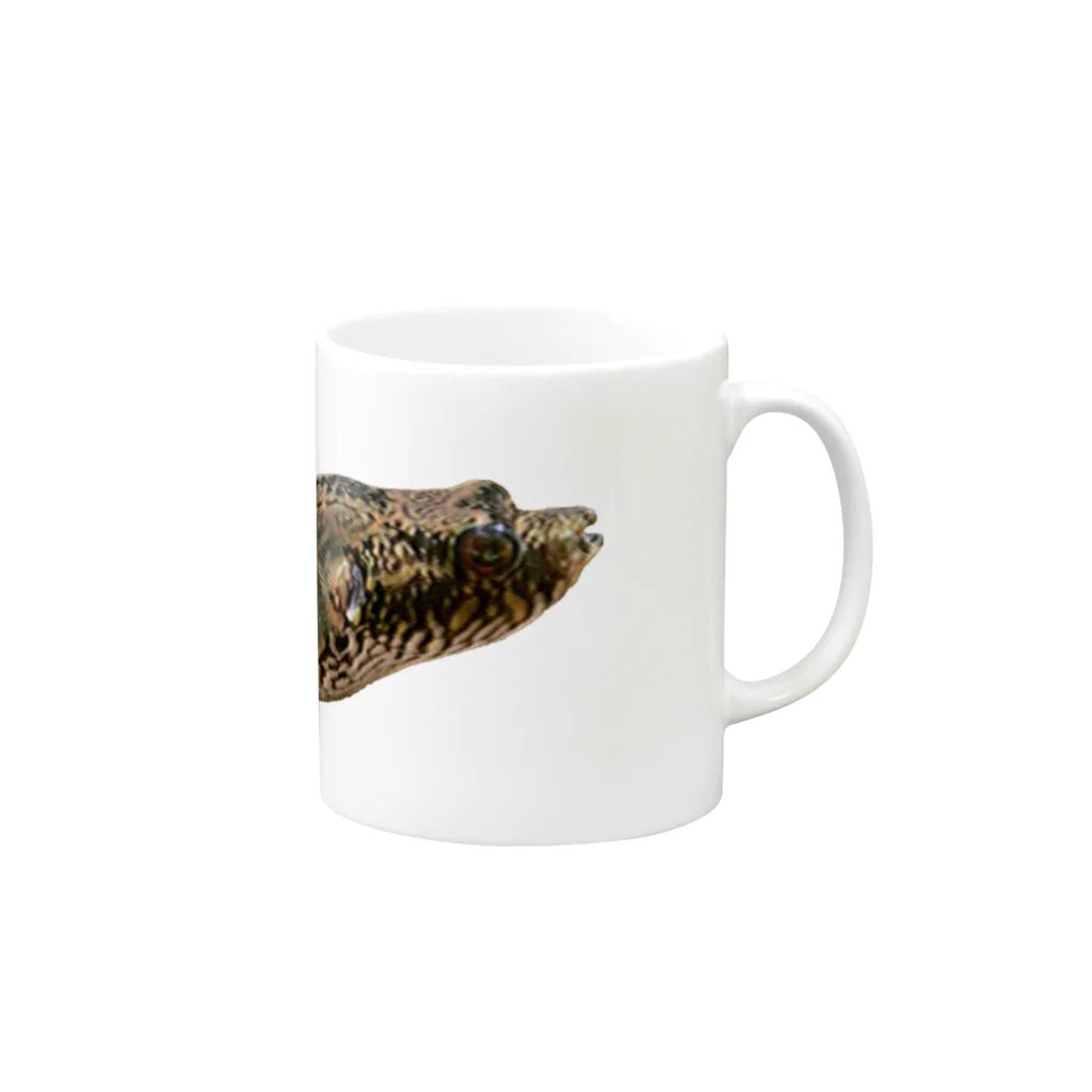 FUGU_GOODSのインドシナレオパードパファー Mug :right side of the handle