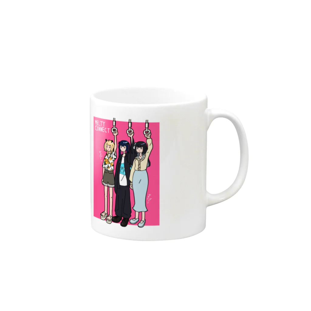 桐谷こむぎのおみせｽｽﾞﾘ支店のめるコネ！春夏おでかけマグ Mug :right side of the handle