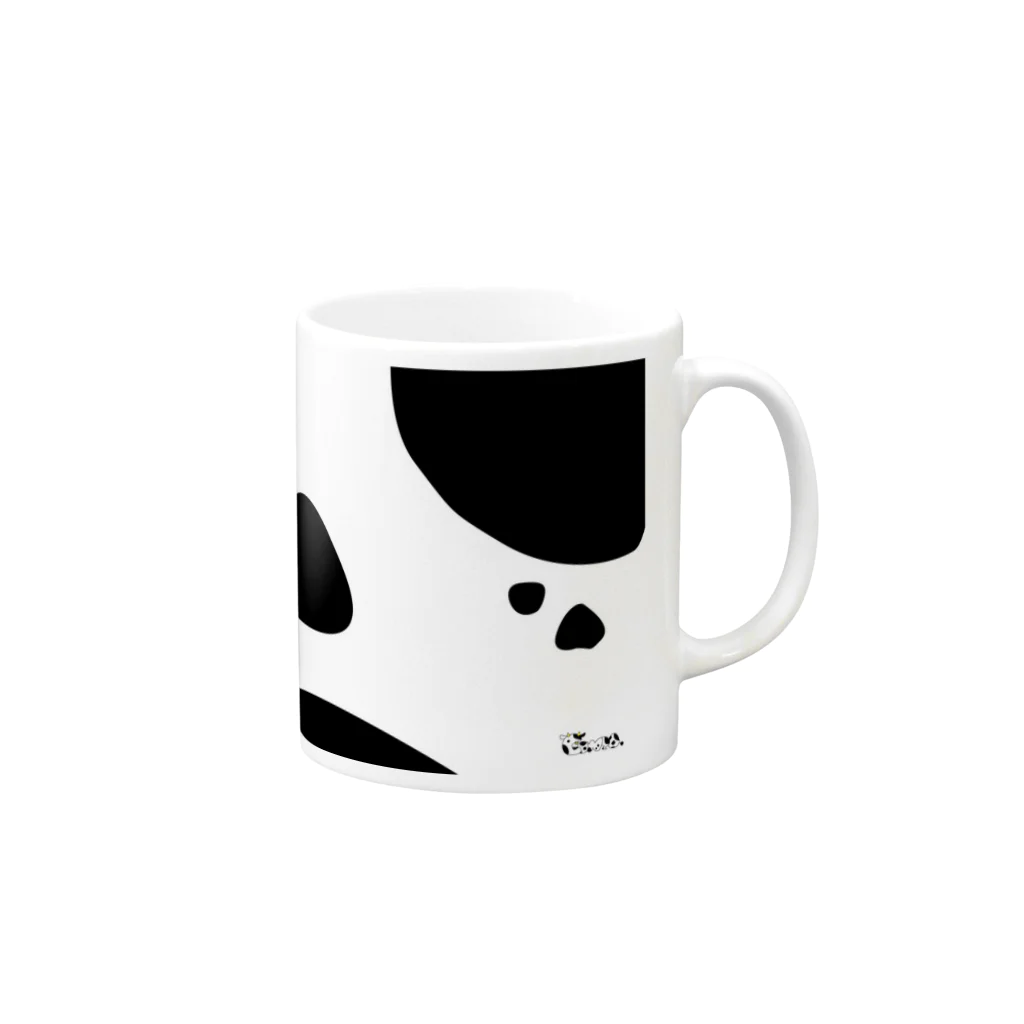 Cowzaの牛柄 Mug :right side of the handle