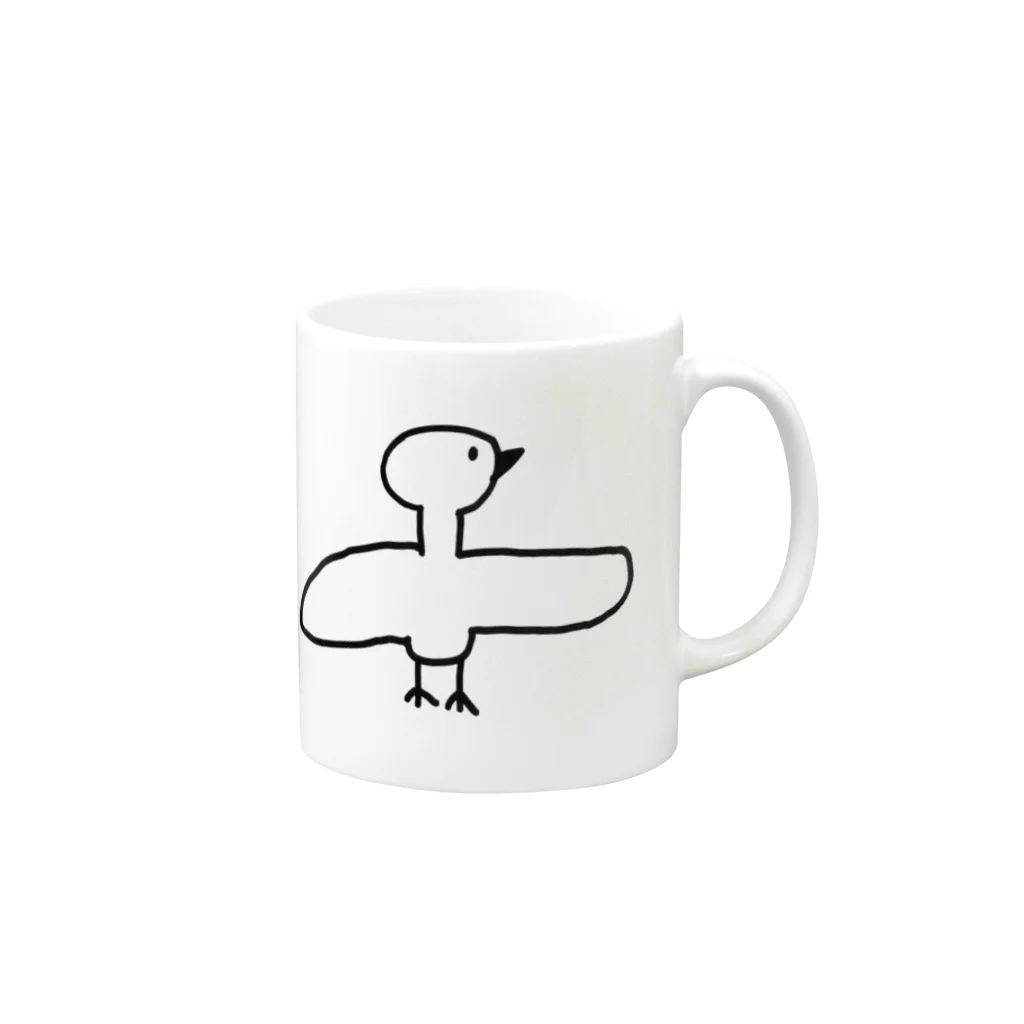 crabeのhato Mug :right side of the handle