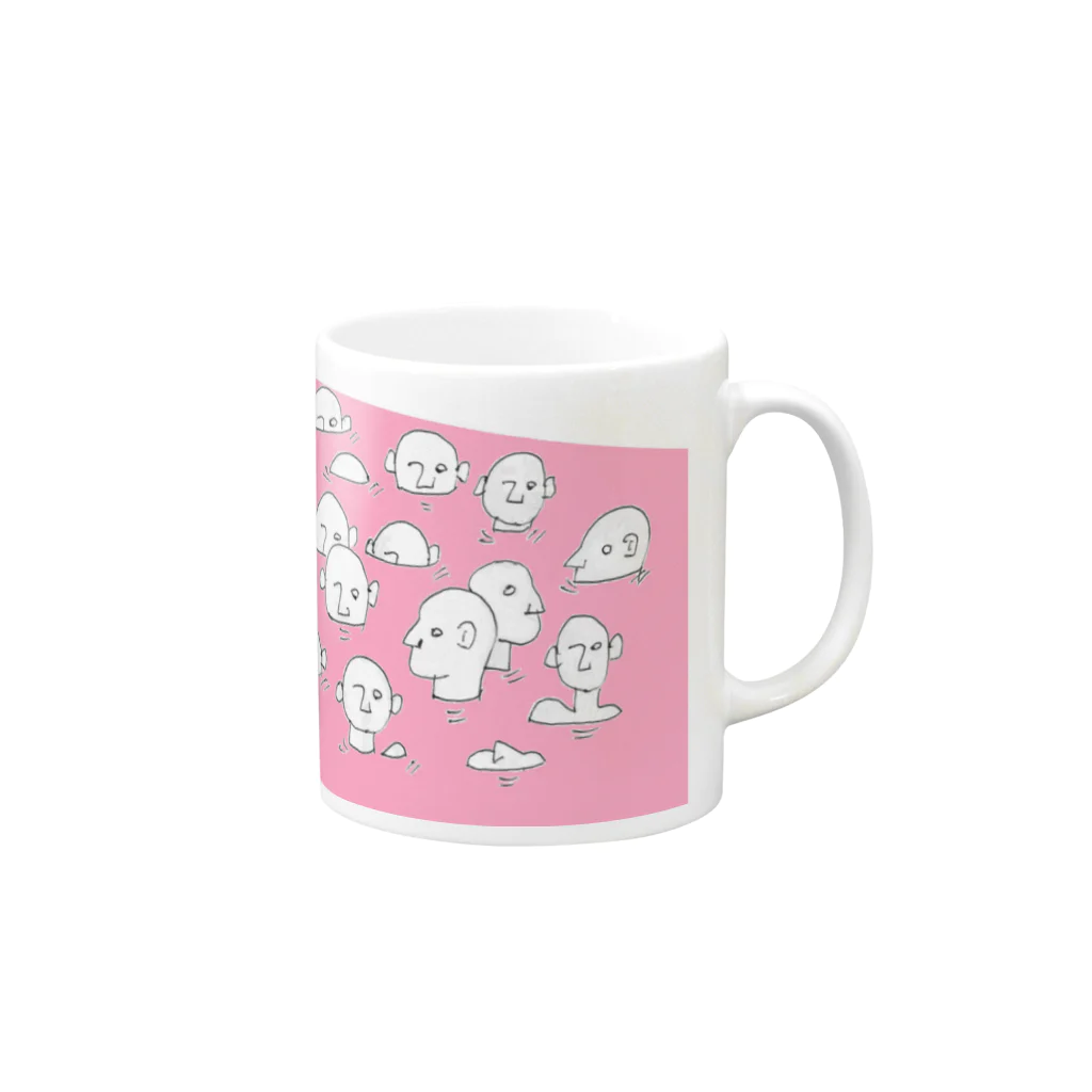 Yumemisetaroのぬるま湯から出られない、あるいは出ようとしない人々 Mug :right side of the handle