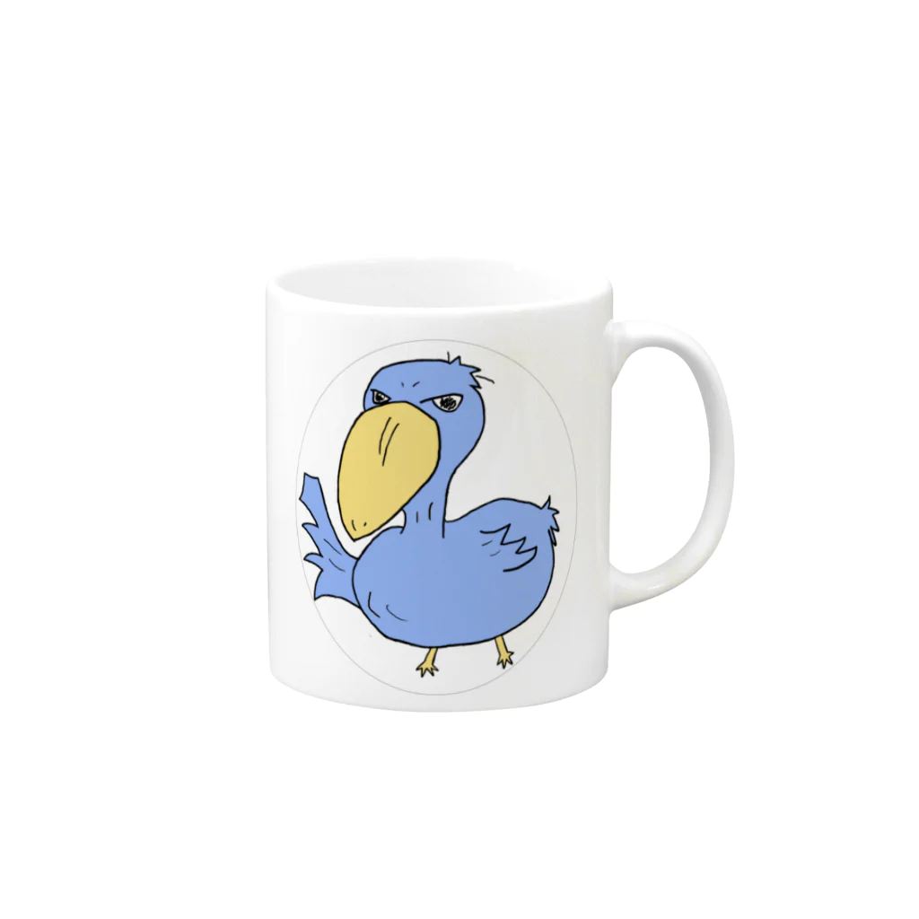 しらたま雑貨店のハシビロくん Mug :right side of the handle