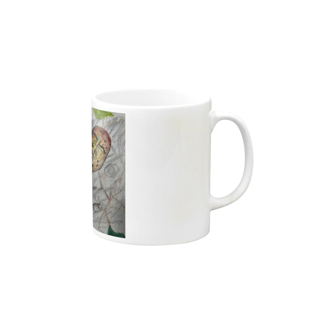 ツ・ボン・ヌのcry of autumn Mug :right side of the handle