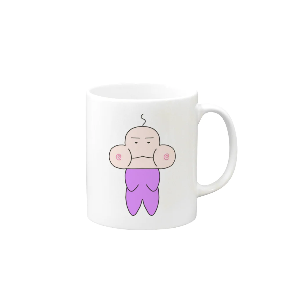 ぷくおしょっぷのダルぷく Mug :right side of the handle