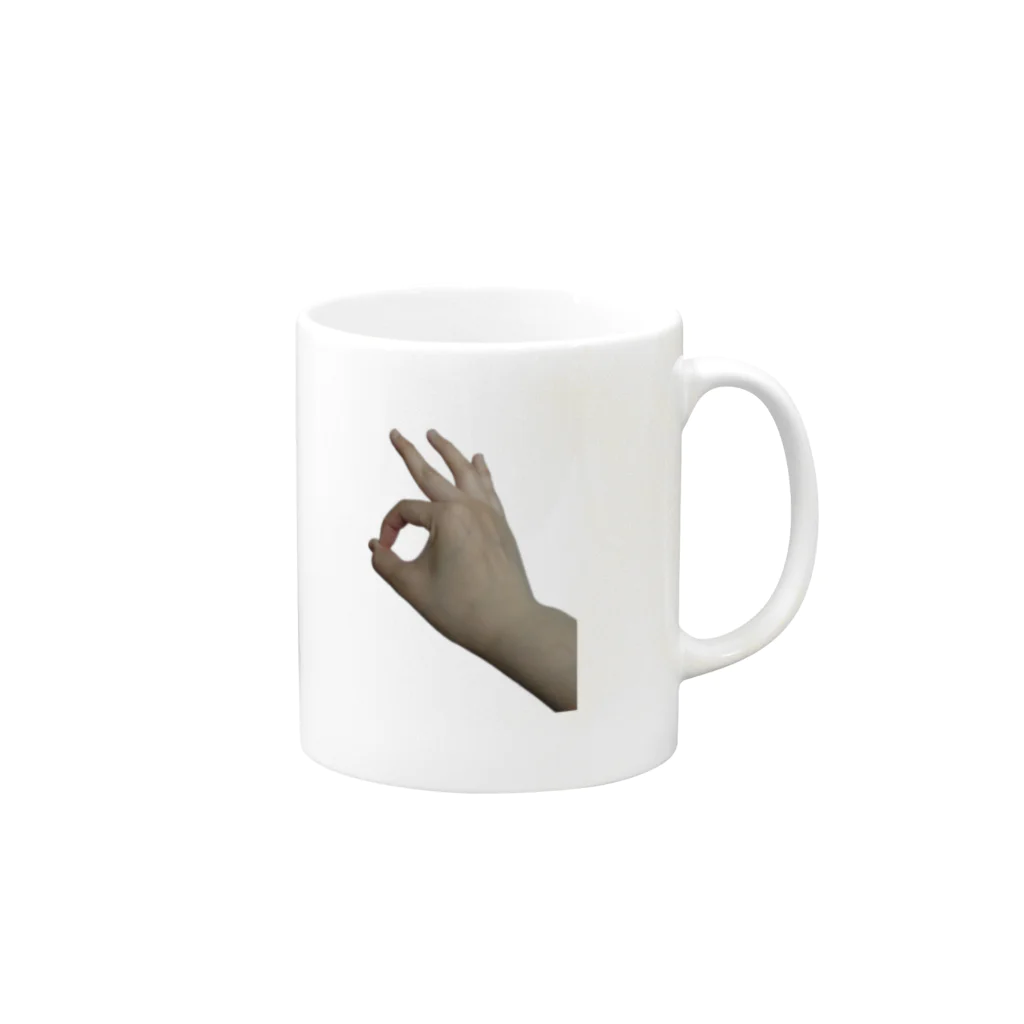 まっつんの僕のおてて Mug :right side of the handle