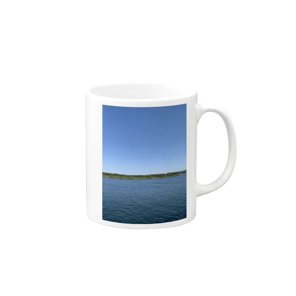 トゥースさんのお店のうみてぃー Mug :right side of the handle