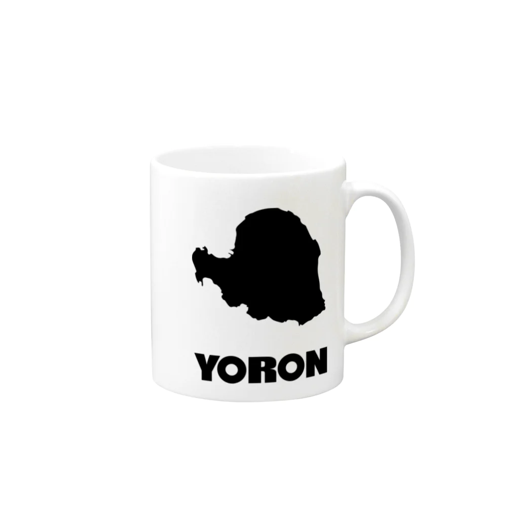 大田デザインの与論島のかたち Mug :right side of the handle