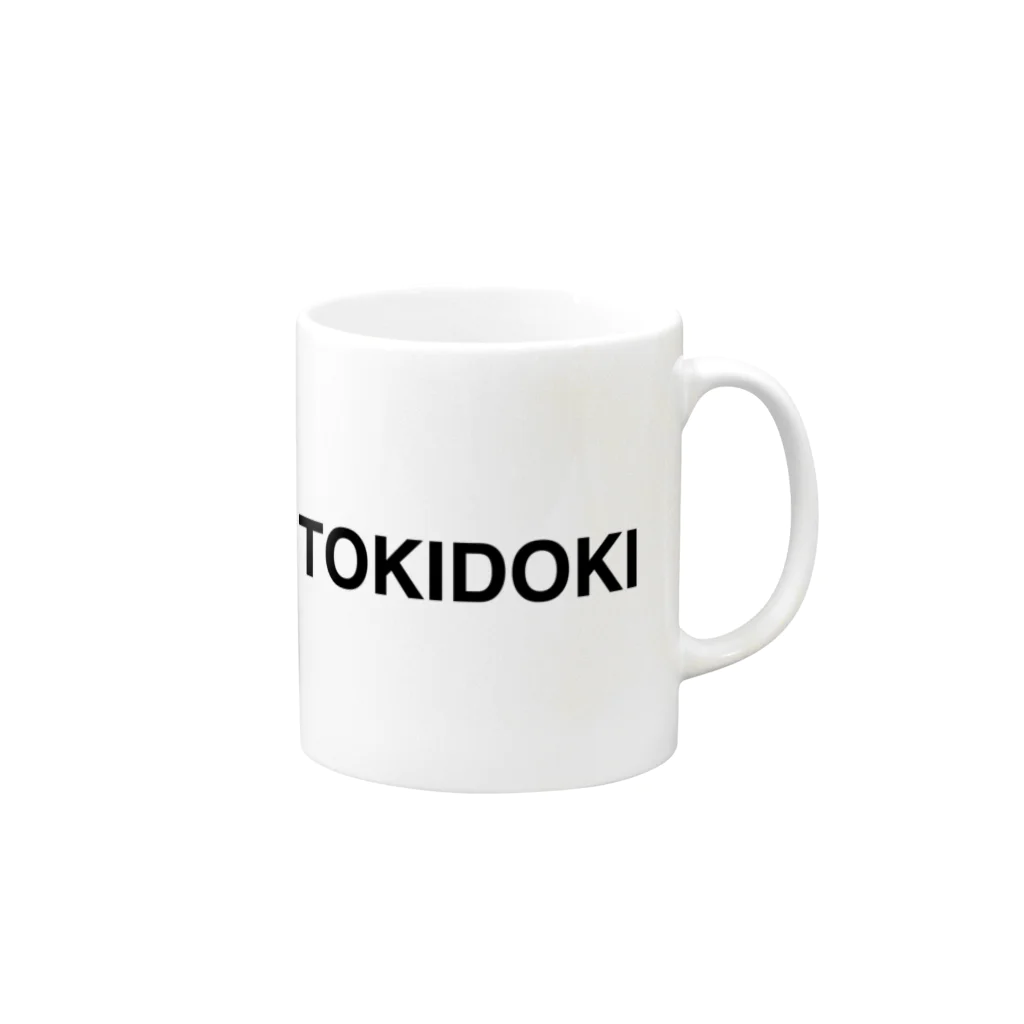 TOKIDOKIARTshopのTOKIDOKIロゴ マグカップの取っ手の右面