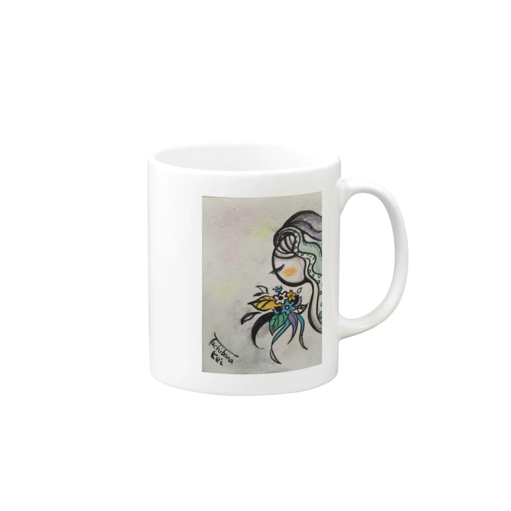 太陽drops -立華 圭グッズショップ-のBride in June Mug :right side of the handle