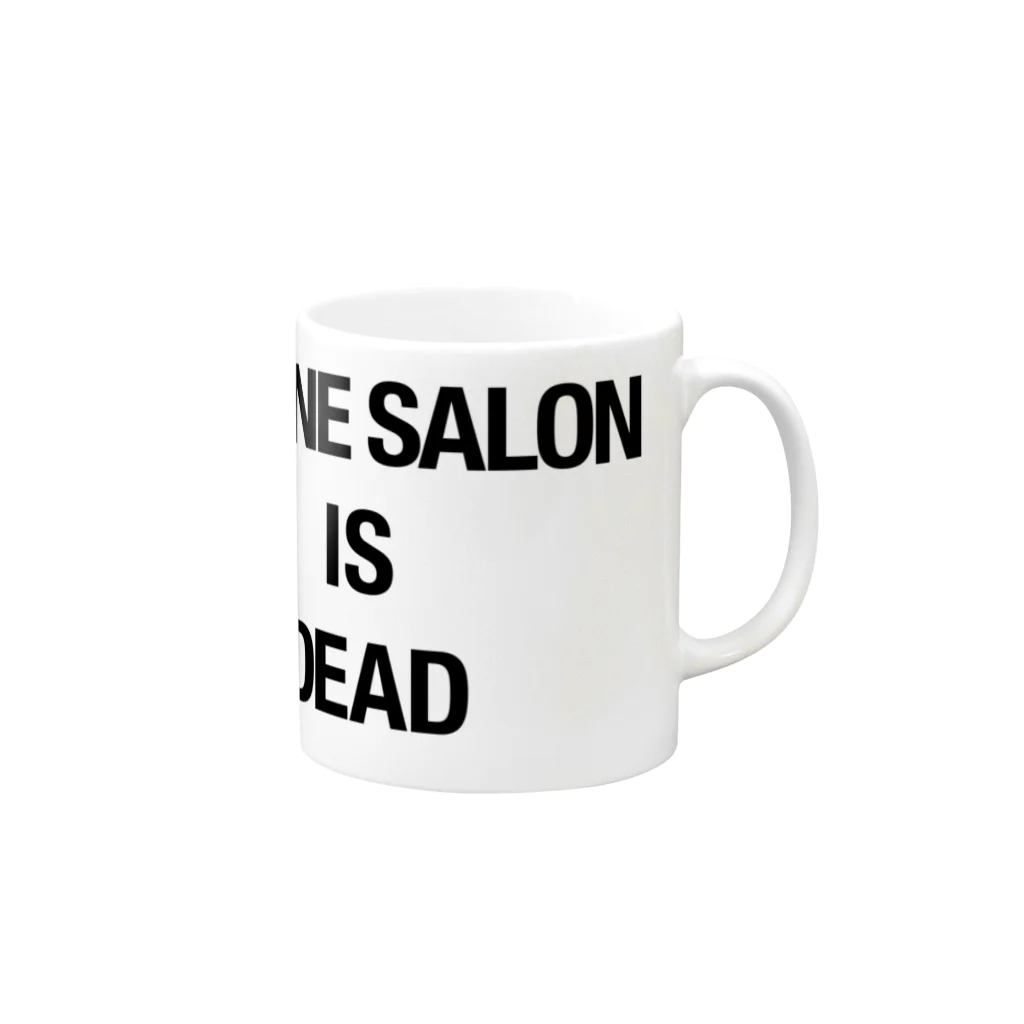 is_deadのONLINE SALON マグカップの取っ手の右面